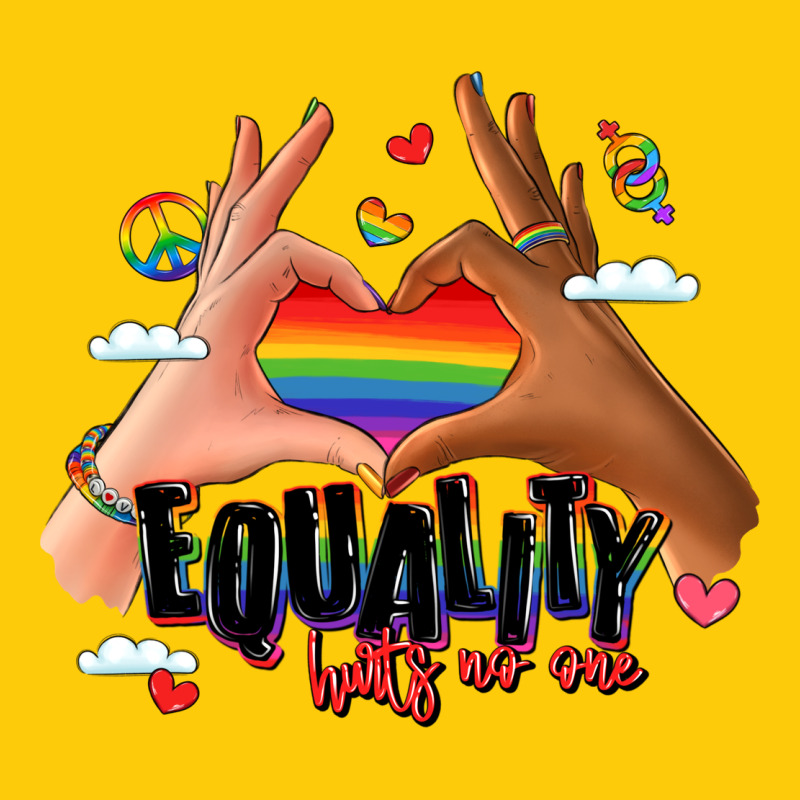 Equality Hurts No One Lgbtq Hands Premium Hoodie by LillyAllenDesigns | Teevron