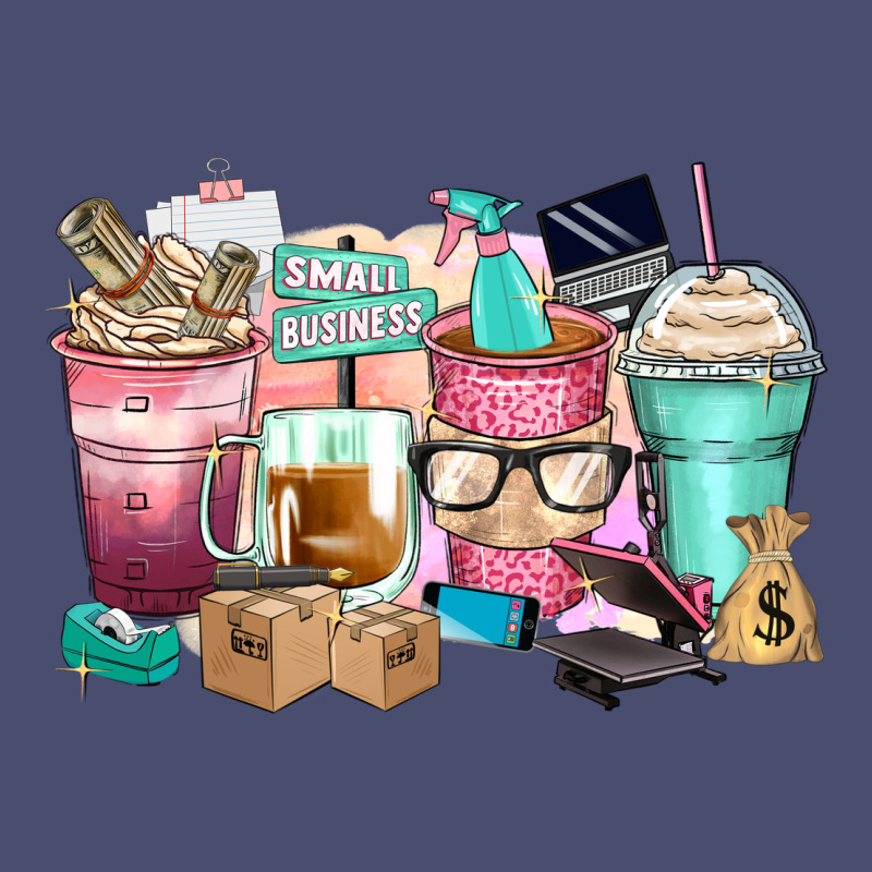 Small Business Coffee Cups Vintage Tee by Zillion Design Studio | Teevron