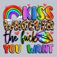 Kiss Whoever The Fuck You Want Premium Hoodie | Teevron