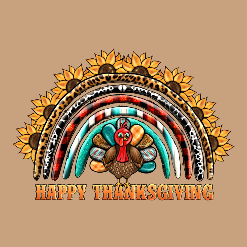 Happy Thanksgiving Rainbow Vintage Tee by BarkalooDesign | Teevron