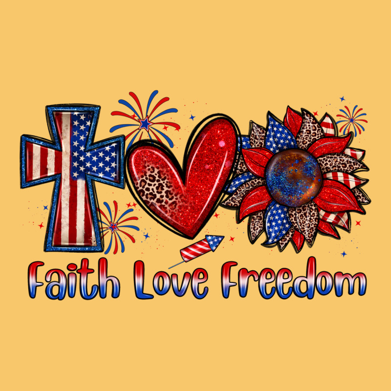 Faith Love Freedom Vintage Hoodie by Zillion Design Studio | Teevron
