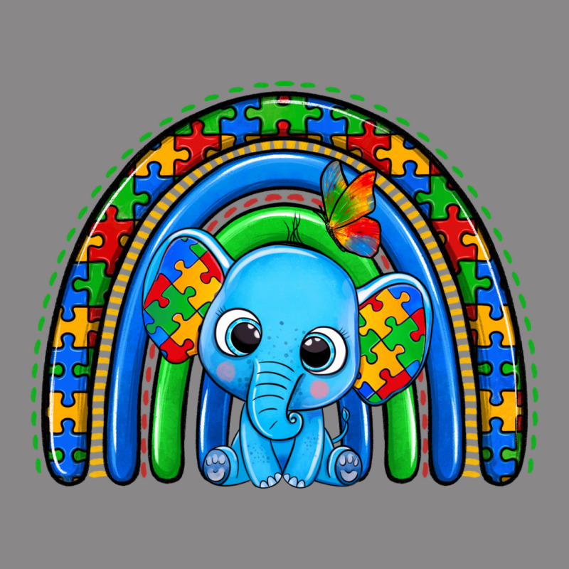 Autism Elephant Rainbow Vintage Tee by Zillion Design Studio | Teevron