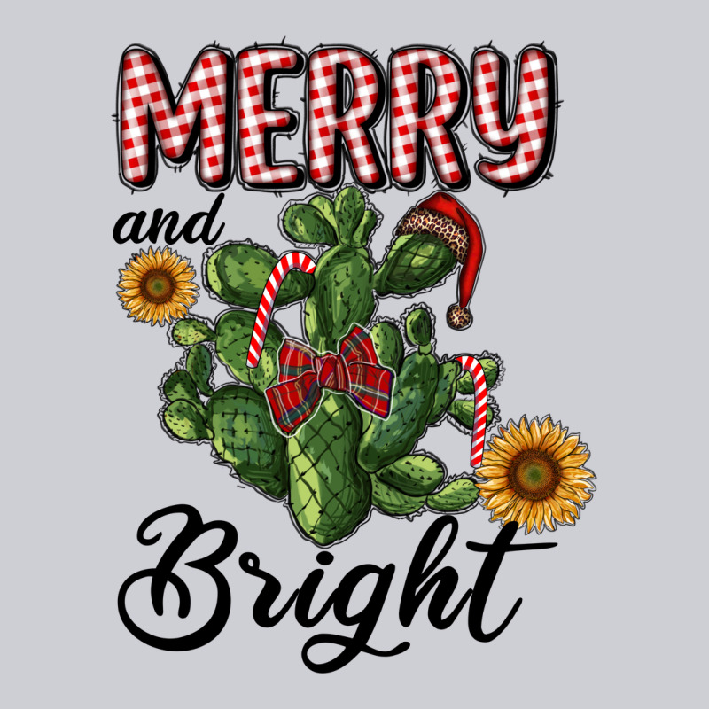 Merry And Bright With Cactus Heavyweight Sweatshirt by RanaPortraitStore | Teevron