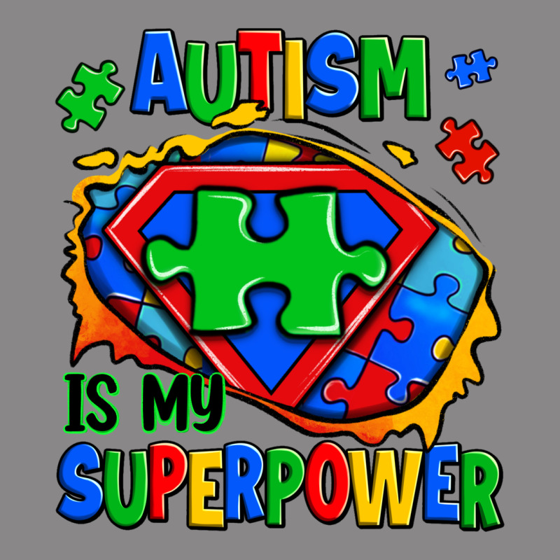 Autism Is My Superpower Ripped Shirt Vintage Tee by Zillion Design Studio | Teevron