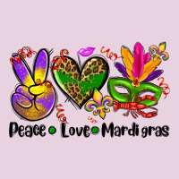 Peace Love  Mardi Gras Ladies Tee | Teevron