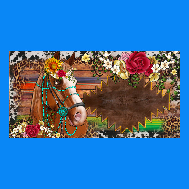 Western Turquoise Gemstone Horse Cowhide Leopard Floral Background Lic Zipper Hoodie by Artiststas | Teevron