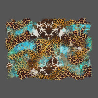 Western Leopards And Turquoise With Cowhide Background Zipper Hoodie | Teevron