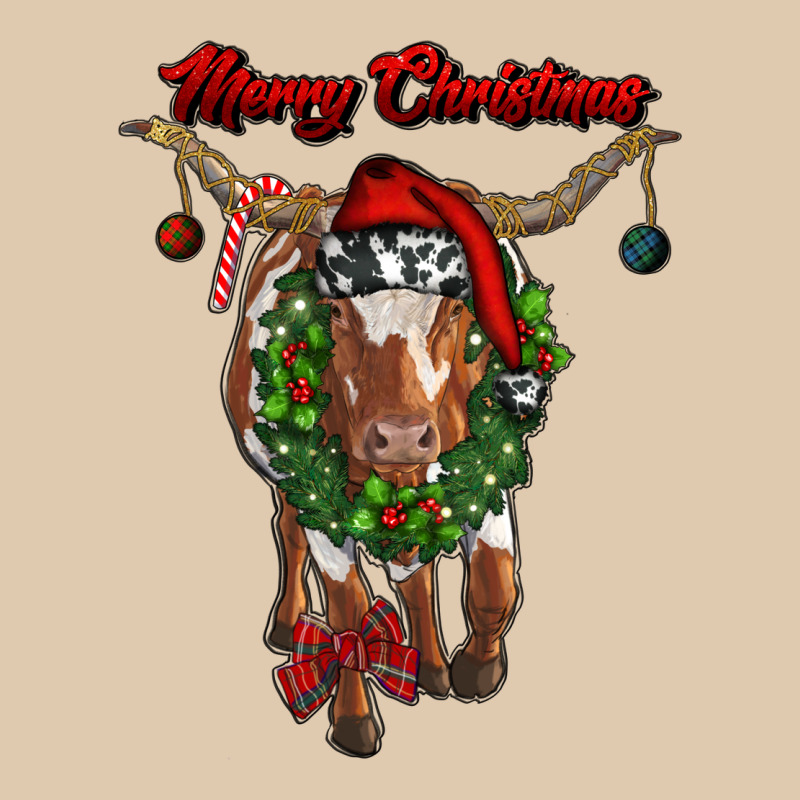 Merry Christmas Longhorn Cow Heavyweight Sweatshirt by RanaPortraitStore | Teevron
