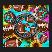 Football Tie Dye Gemstone Sunflower Classic Tee | Teevron
