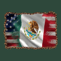 Mexico Flag And Usa Flag Zipper Hoodie | Teevron