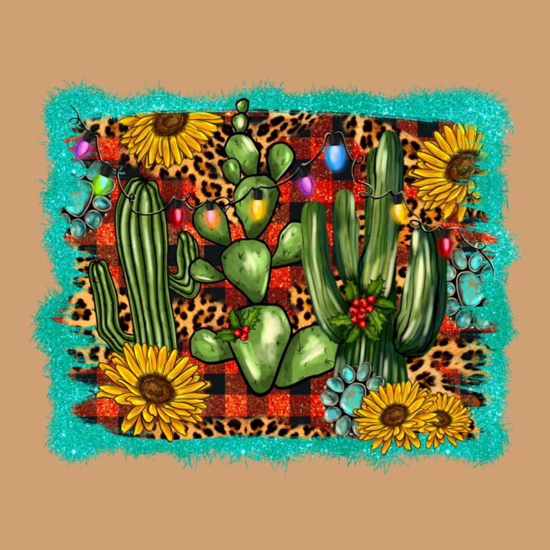Cactus Christmas Vintage Tee by BarkalooDesign | Teevron