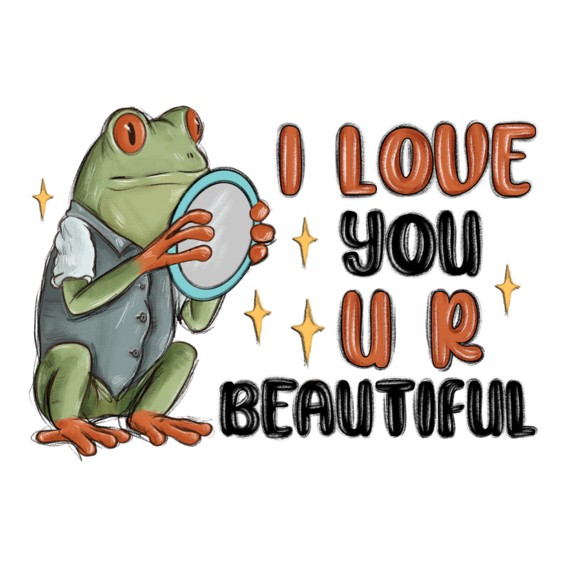 I Love You U R Beautiful Frog Heavyweight Hoodie by MaliasSmallBusiness | Teevron