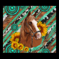 Western Horse With Gemstone And Sunflower Zipper Hoodie | Teevron