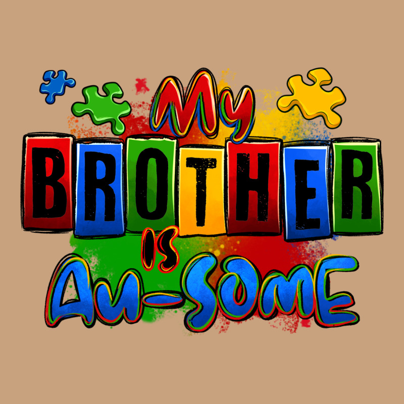 My Brother Is Ausome Autism Vintage Tee by Zillion Design Studio | Teevron