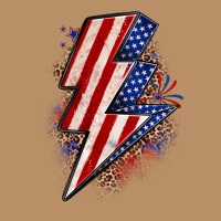 Leopard American Flag Lightning Bolt Vintage Hoodie | Teevron