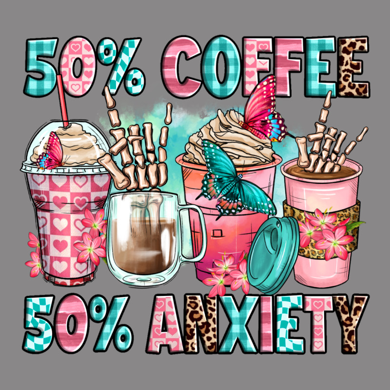 50 Coffee 50 Anxiety Coffee Cups Vintage Tee by Zillion Design Studio | Teevron