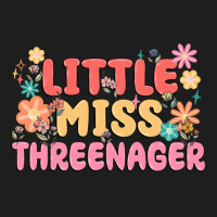 Little Miss Threenager Heavyweight Hoodie | Teevron