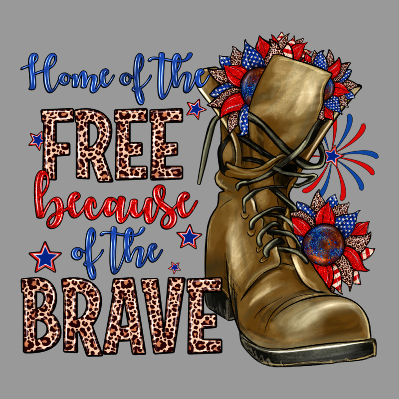 Home Of The Free Because Of The Brave Vintage Hoodie by Zillion Design Studio | Teevron