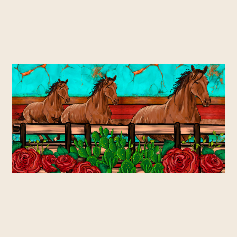 Horses Roses Ann Cactuses License Plate Zipper Hoodie by Artiststas | Teevron