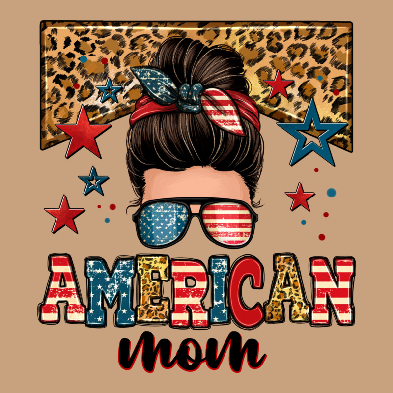 American Mom Junkie Messy Bun Vintage Tee by Zillion Design Studio | Teevron