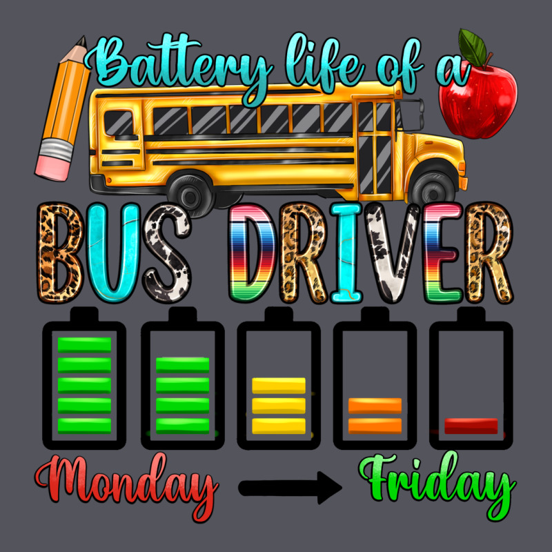 Battery Life Of A Bus Driver Vintage Hoodie by texasbilliewilder | Teevron