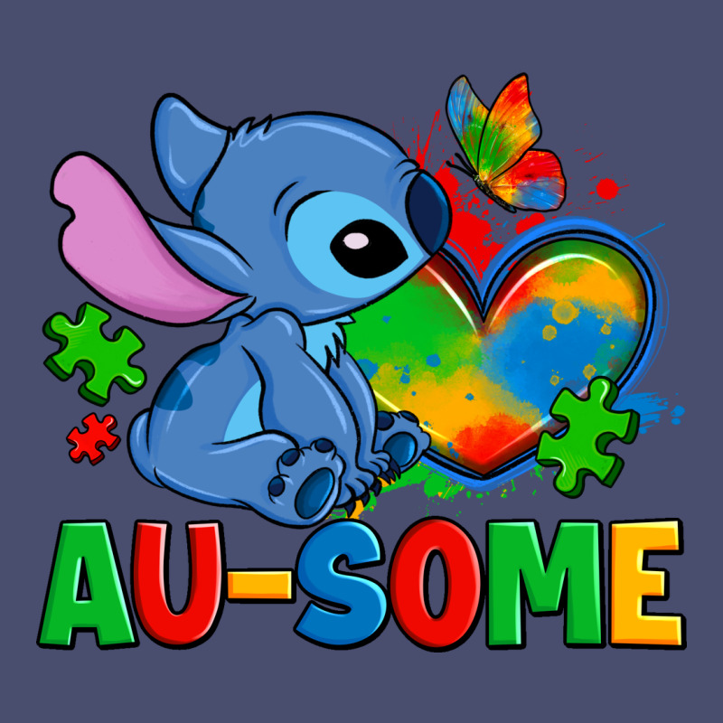 Ausome Stitch Autism Vintage Tee by Zillion Design Studio | Teevron