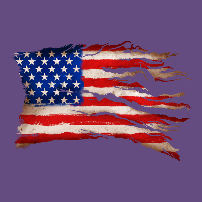 Tattered American Flag Vintage Hoodie by Zillion Design Studio | Teevron