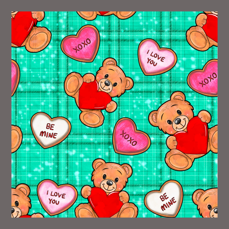 Valentines Day Teddy Bears And Cookies Seamless Pattern Classic Tee by BundleAndBundleShop | Teevron