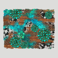 Gemstone Wood And Cowhide Background Zipper Hoodie | Teevron