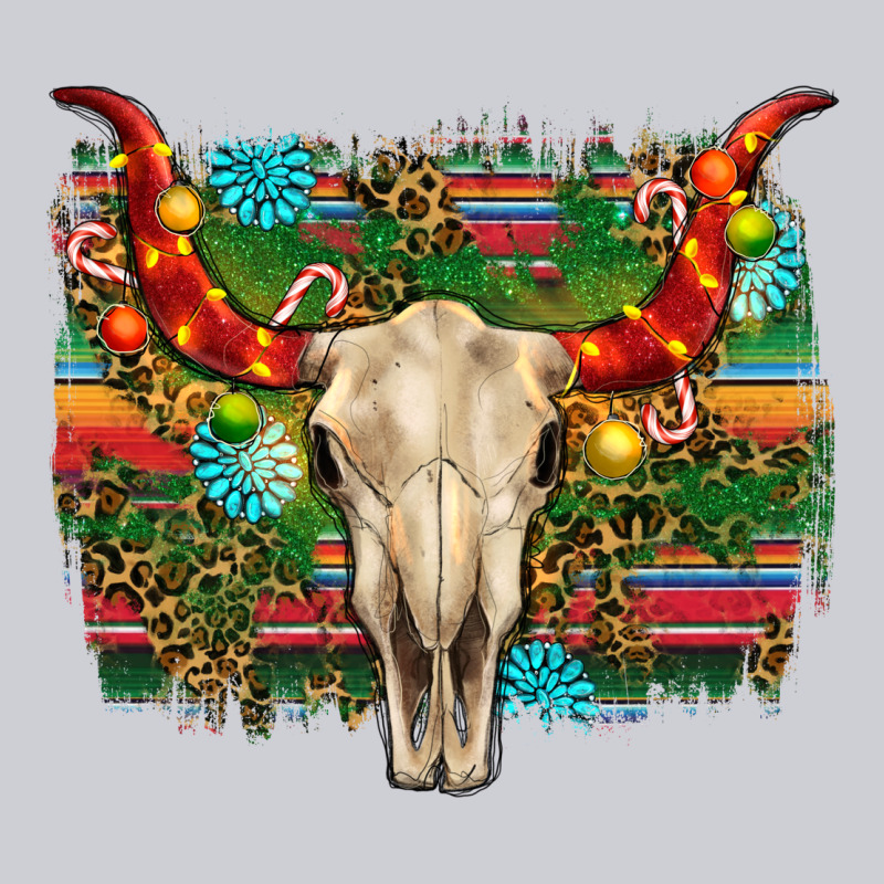 Western Christmas Bull Skull Heavyweight Sweatshirt by RanaPortraitStore | Teevron