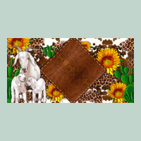 Baby Goats And Sunflower And Cactus With Cowhide License Plate Zipper Hoodie | Teevron