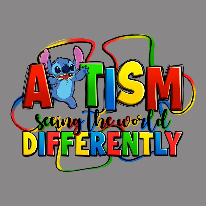Autism Stitch Seeing The World Differently Vintage Tee by Zillion Design Studio | Teevron