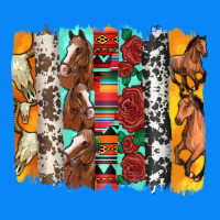 Western Horses Roses And Bullskulls Wıth Cowhide Amd Serape Brushstro Zipper Hoodie | Teevron