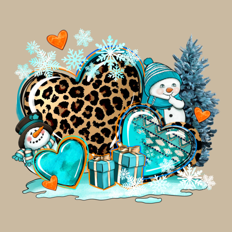 Winter Hearts With Snowmans Long Sleeve Tee by AdoDesignShop | Teevron