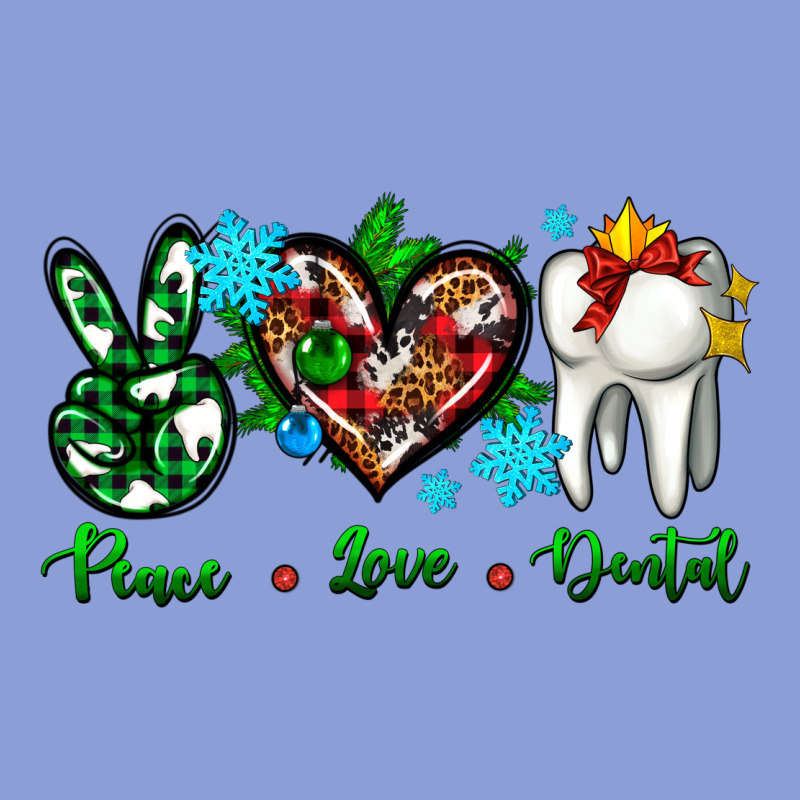 Peace Love Dental For Christmas Long Sleeve Tee by AdoDesignShop | Teevron