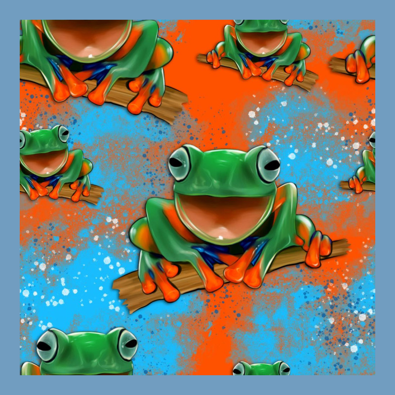 Funny Frogs Seamless Pattern Urban Heavy Tee by HRA Design Shop | Teevron