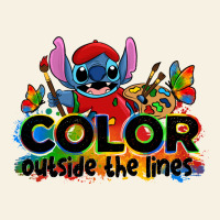 Color Outside The Lines Autism Stitch Vintage Tee | Teevron