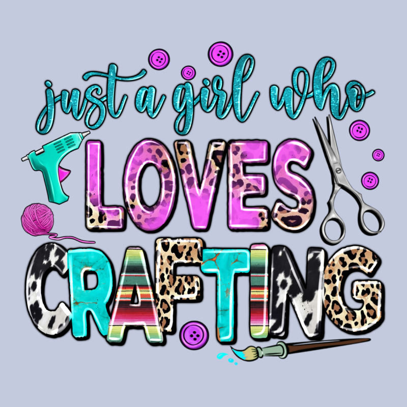 Just A Girl Who Loves Crafting Long Sleeve Tee by AdoDesignShop | Teevron