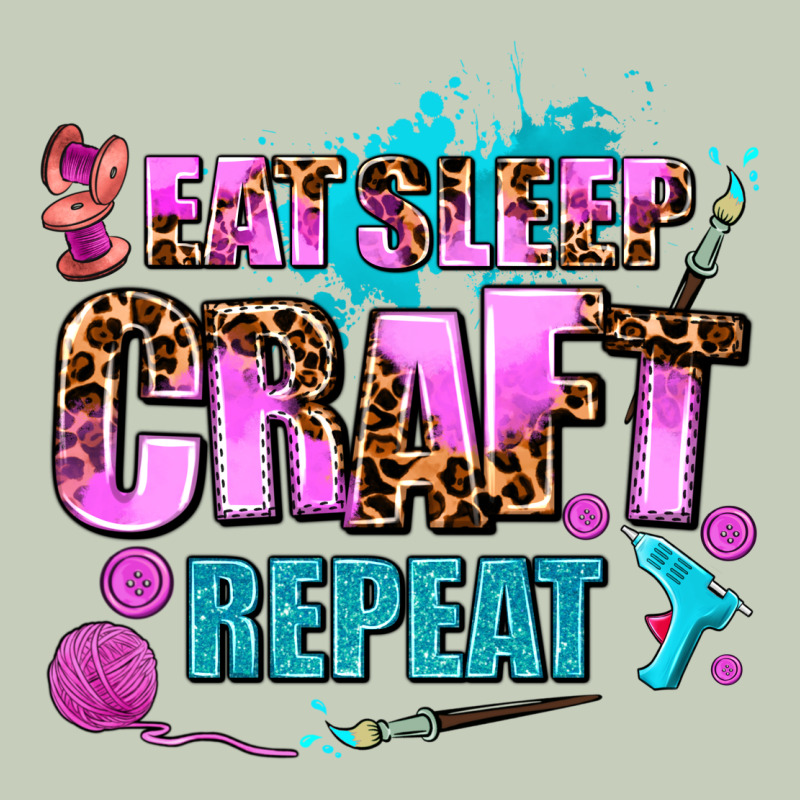 Eat Sleep Craft Repeat Long Sleeve Tee by AdoDesignShop | Teevron