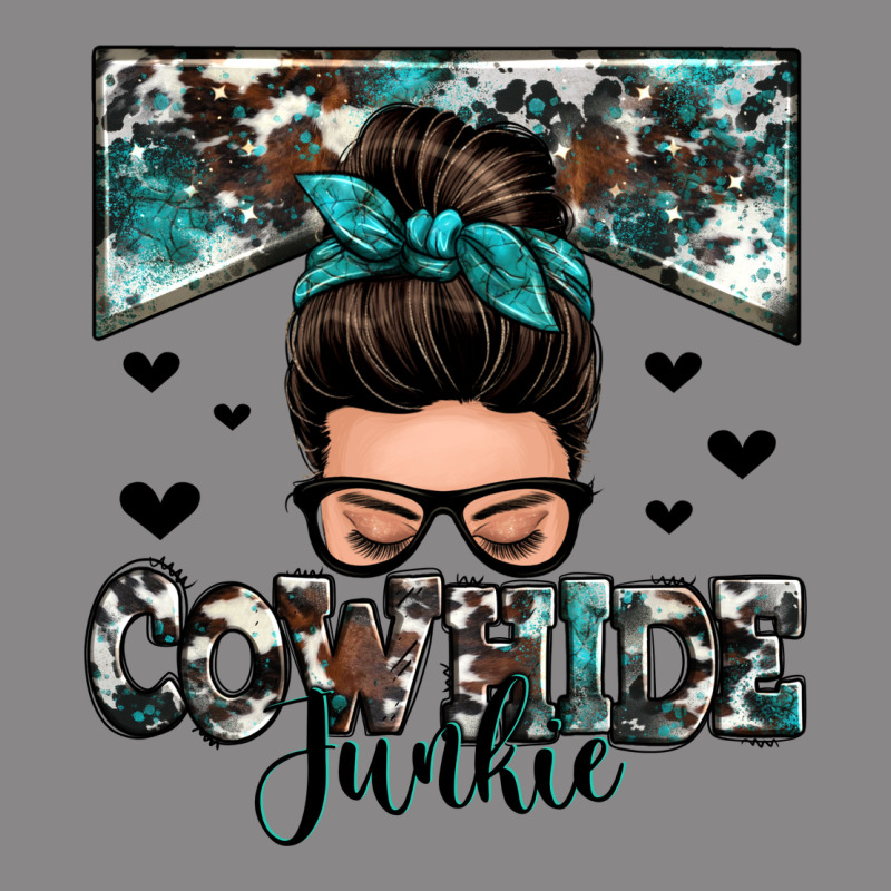 Cowhide Junkie Messy Bun Vintage Tee by Zillion Design Studio | Teevron