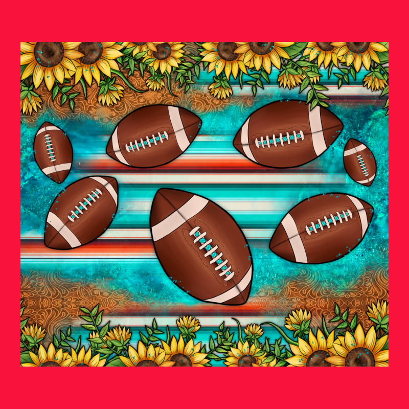 Football Turquoise Sunflower Classic Tee by JahusDesignShop | Teevron