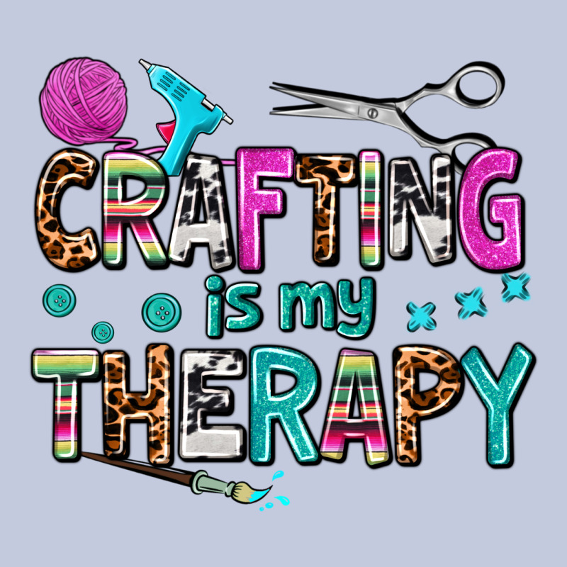 Crafting Is My Therapy Long Sleeve Tee by AdoDesignShop | Teevron