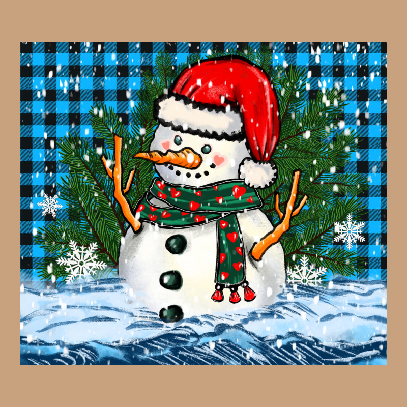 Snowy Christmas Snowman Vintage Tee by BarkalooDesign | Teevron