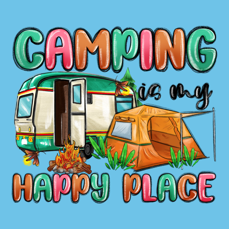 Camping Is My Happy Place Premium Sweatshirt by MaliasSmallBusiness | Teevron
