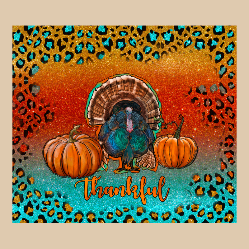 Thankful With Turkey And Pumpkins Heavyweight Sweatshirt by RanaPortraitStore | Teevron