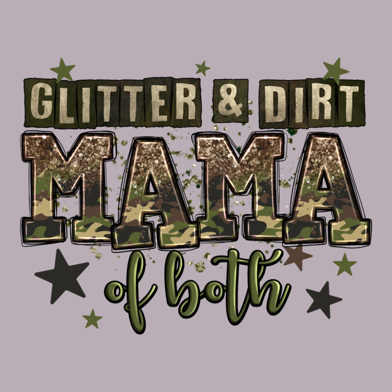 Glitter And Dirt Mama Of Both Vintage Tee by Zillion Design Studio | Teevron