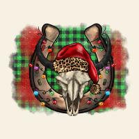 Christmas Horseshoe Bull Skull Vintage Tee | Teevron
