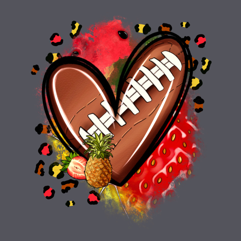 Fruits And Football Heart Vintage Hoodie by Zillion Design Studio | Teevron