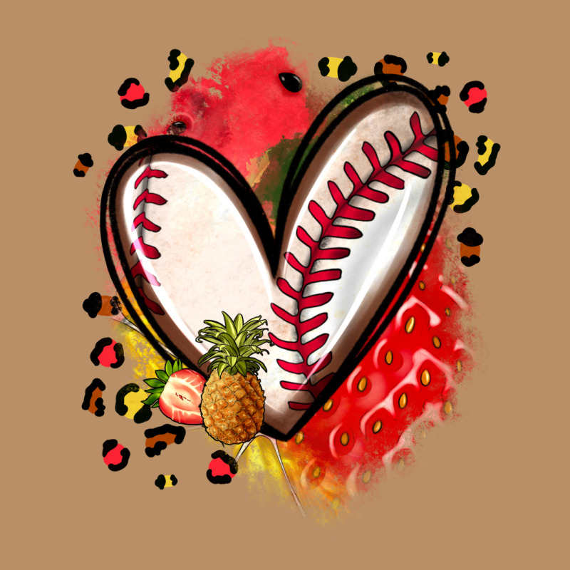 Fruits And Baseball Heart Vintage Hoodie by Zillion Design Studio | Teevron
