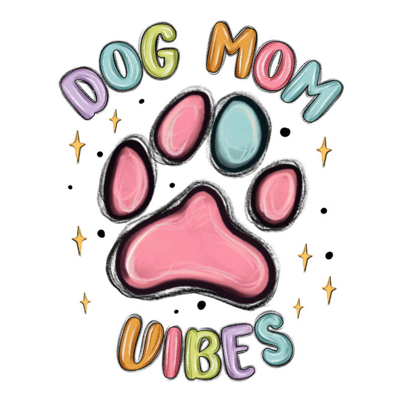 Dog Mom Vibes Heavyweight Hoodie by MaliasSmallBusiness | Teevron